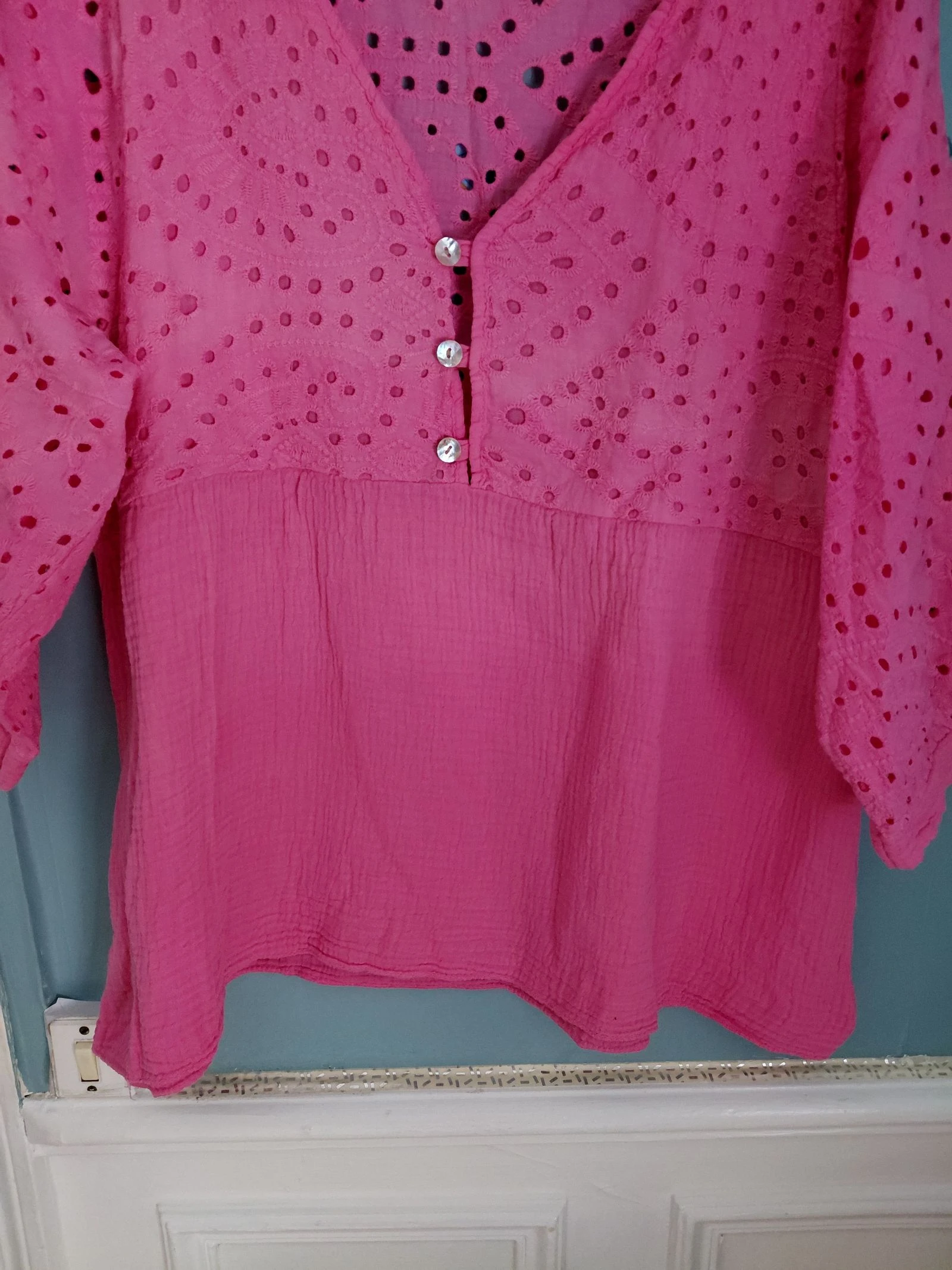 Tunique femme 🚺 Fuchsia  – photo 3